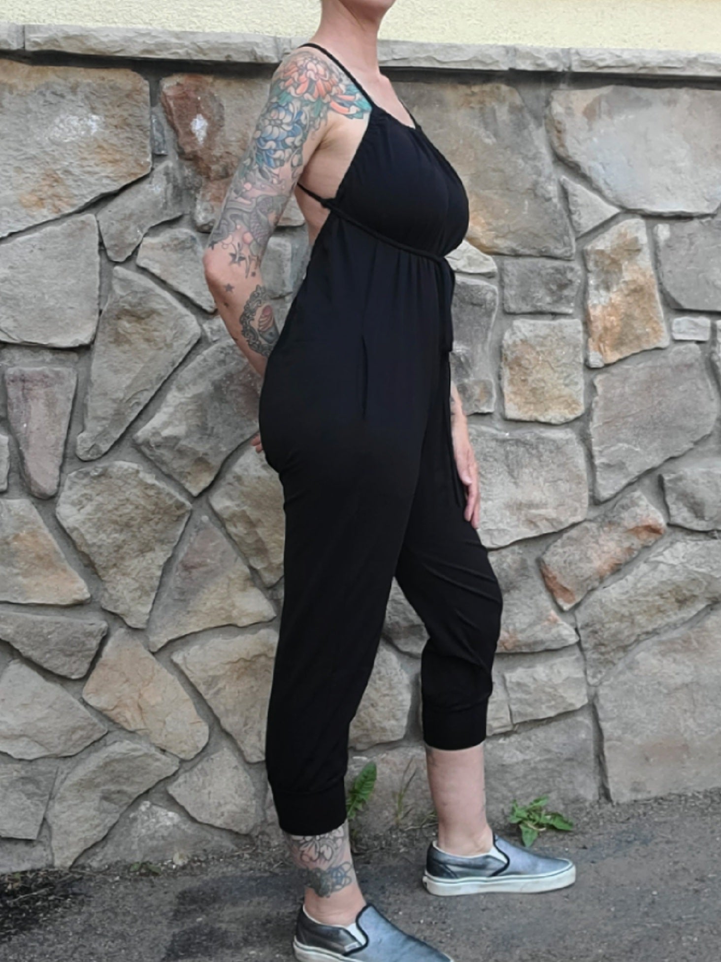 Yoga Onesie Capri - Black