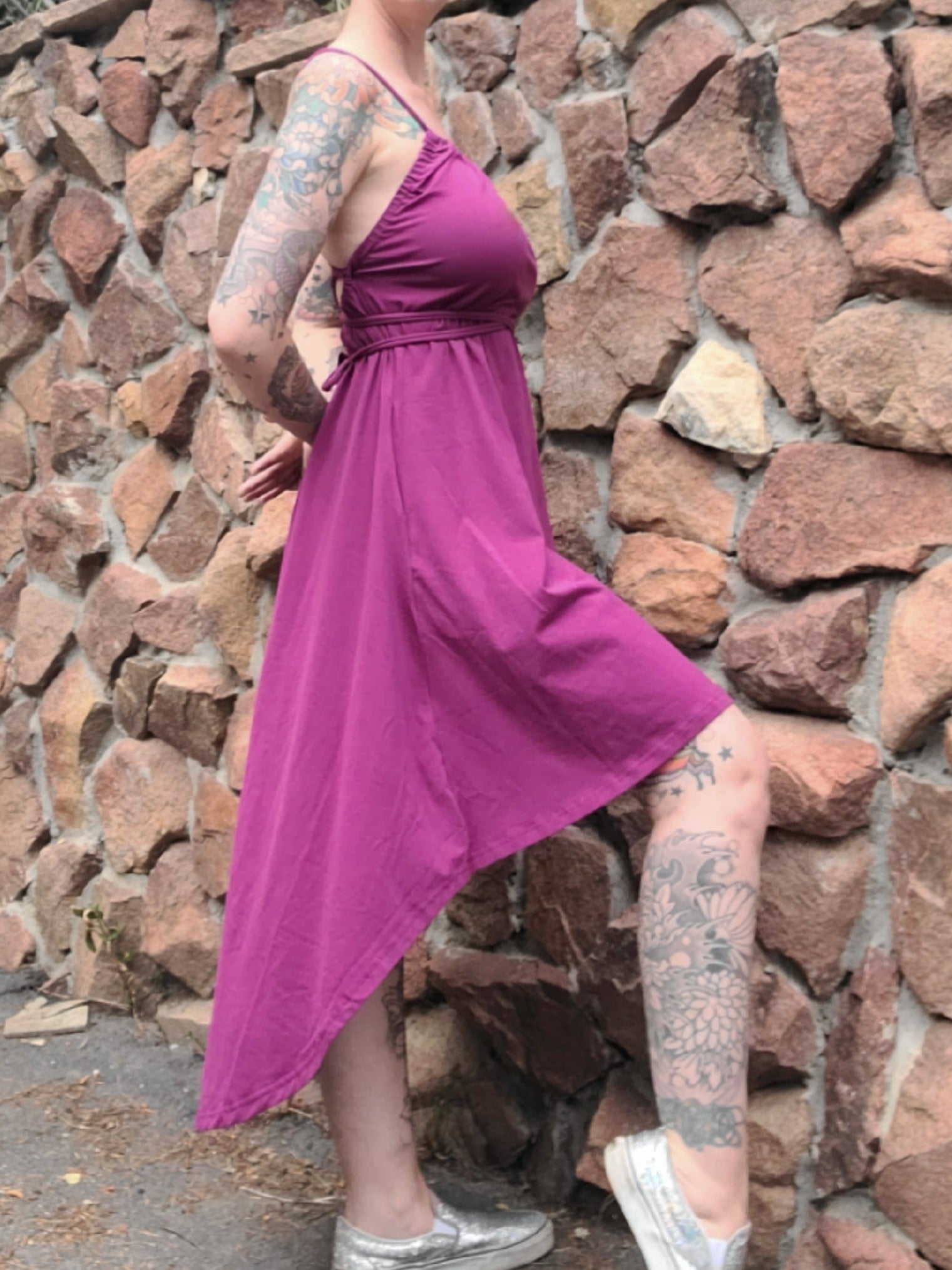 High Low Dress - Purple